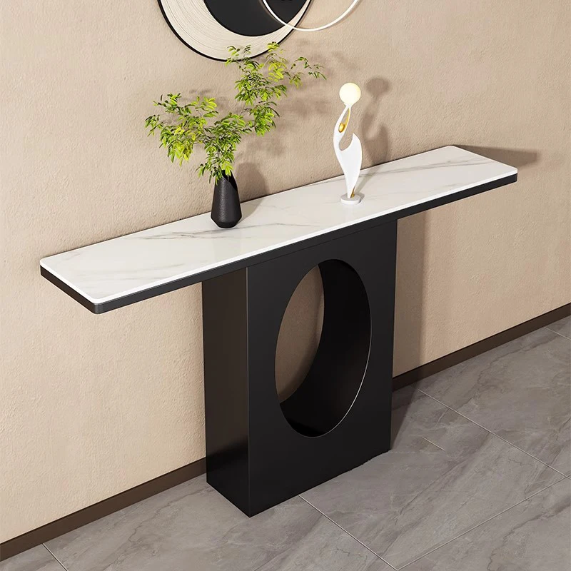 طاولات وحدة التحكم الحديثة تصميم تخزين المداخل الفاخرة الجدول ديكور أثاث غرفة المعيشة Consola De Entrada De Casa