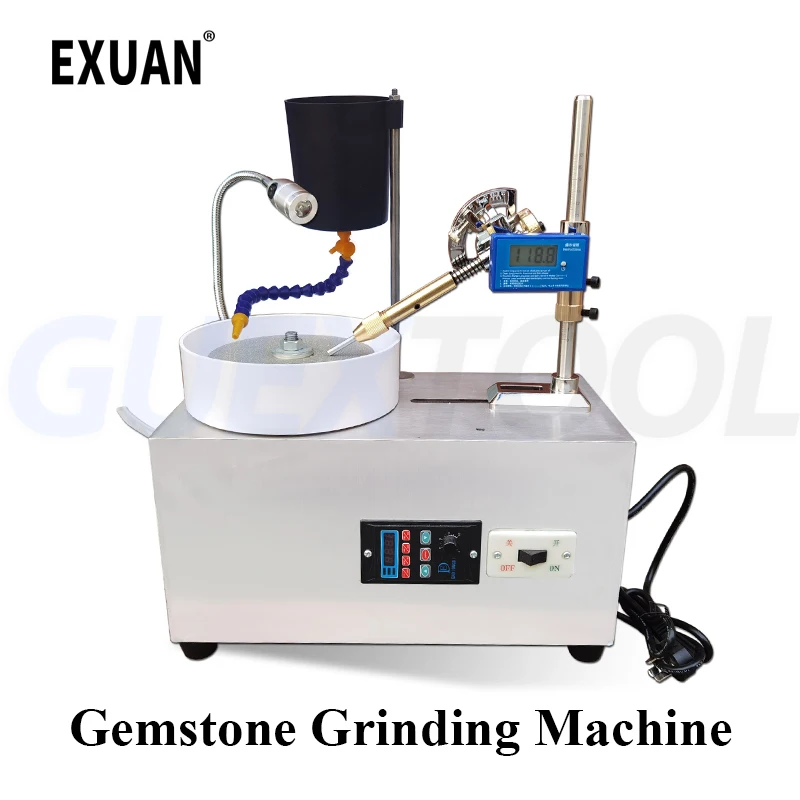 

2800RPM Драгоценный камень шлифовая машина Faceting Машина для полировки ювелирных изделий Плоская шлифовка Lapidary резьба циркулирующая вода для ножей уплотнения натуральные драгоценные камни полудрагоценные камни гл