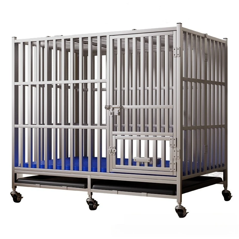 

Stainless steel dog cage Heavy Duty Metal Dog Cage Small& Large Folding Stainless Steel Dog Cages
