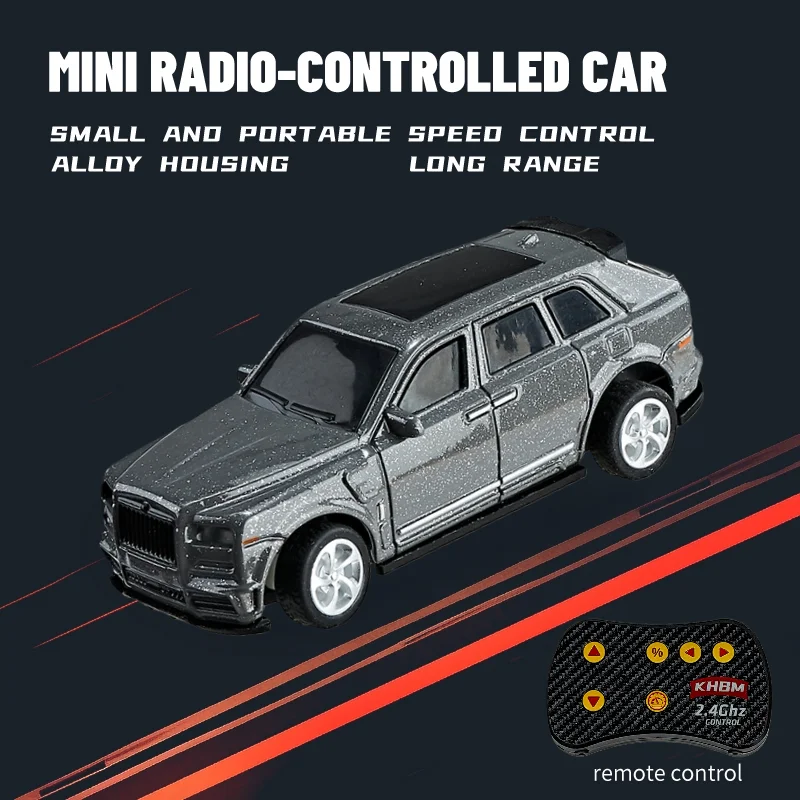 Neues RC-Auto, MINI-Legierung, 1/64 ferngesteuertes Auto, bequem zu tragen, 60 Minuten Arbeitszeit, Kindergeschenke, elektronisches Spielzeug