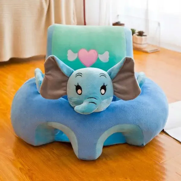 Juste de siège de soutien pour canapé de bébé, chaise en peluche pour apprendre à s'asseoir, bouffée de accent confortable pour tout-petits, lavable