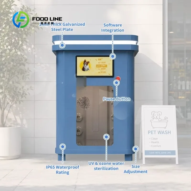 Customized Outdoor Indoor Automatic Pet Wash Station All in One Dog Cleaning Grooming Machine 24h Self-service Dog Wash