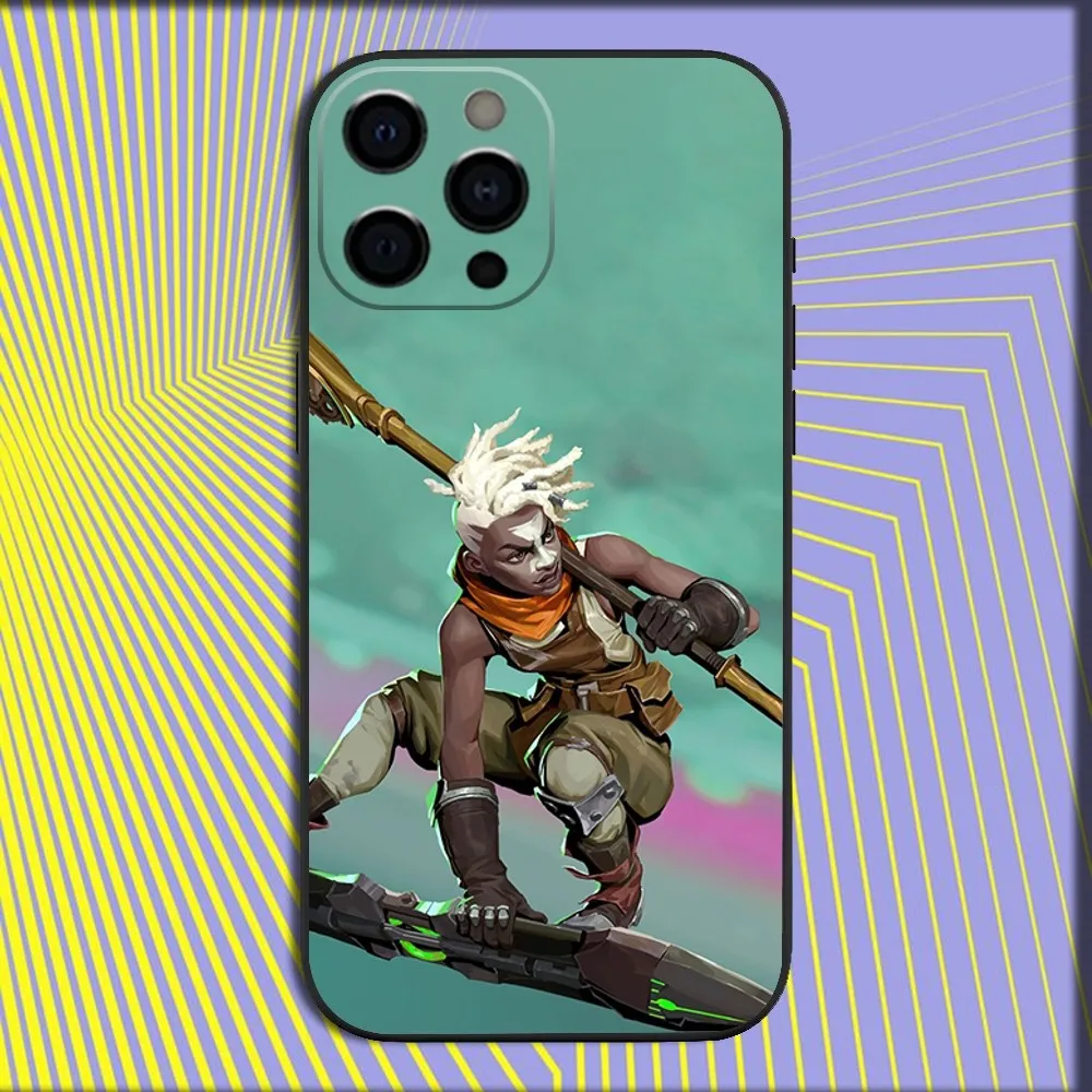 L-LOL Ekko Arcane Jinx Phone Case For iPhone 16,15,14,13,12,11,Pro,X,XS,Max,XR,Plus,Mini Soft Black Cover