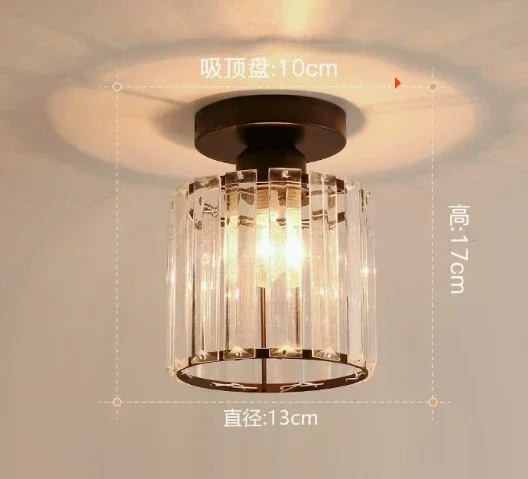 ModernVintage Glass Ceiling Light Hallway Hallway Balcony Kitchen Hallway Light Bedroom Ceiling Light Multi-Colored Glass