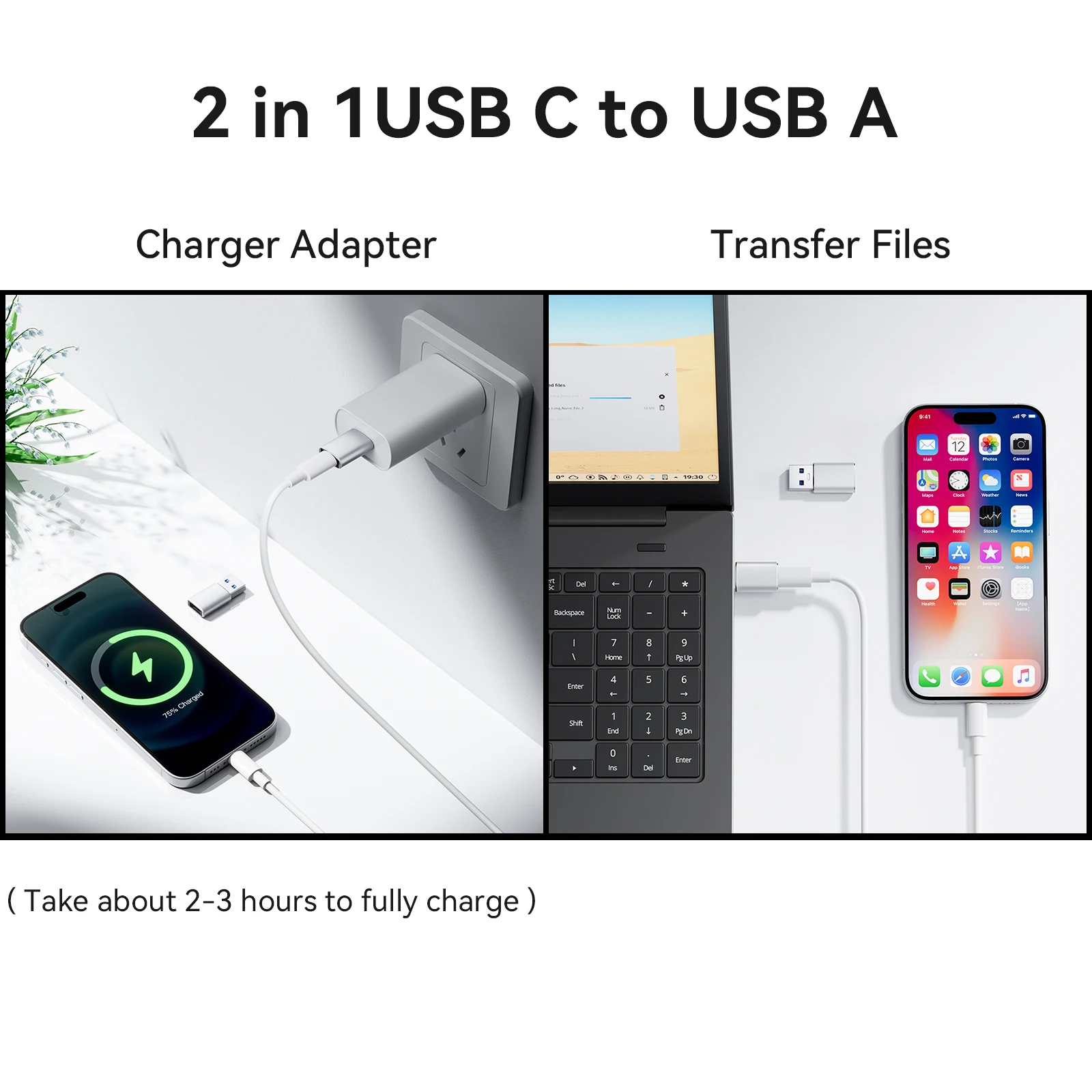USB-C 3.0 Adapter Type C To USB Adapter for Mobil Phone Male To Female USB-C Converter USB 3.0 Type-C Converter for PC Laptops
