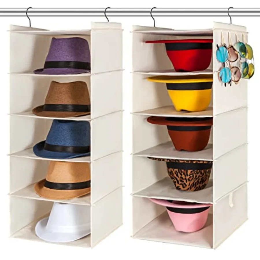 

Hat Rack for Closet Organizer and Storage, Fedora Panama Trilby Cowboy Straw Hat Wide Brim Cap Holder, Hanging Organization 10