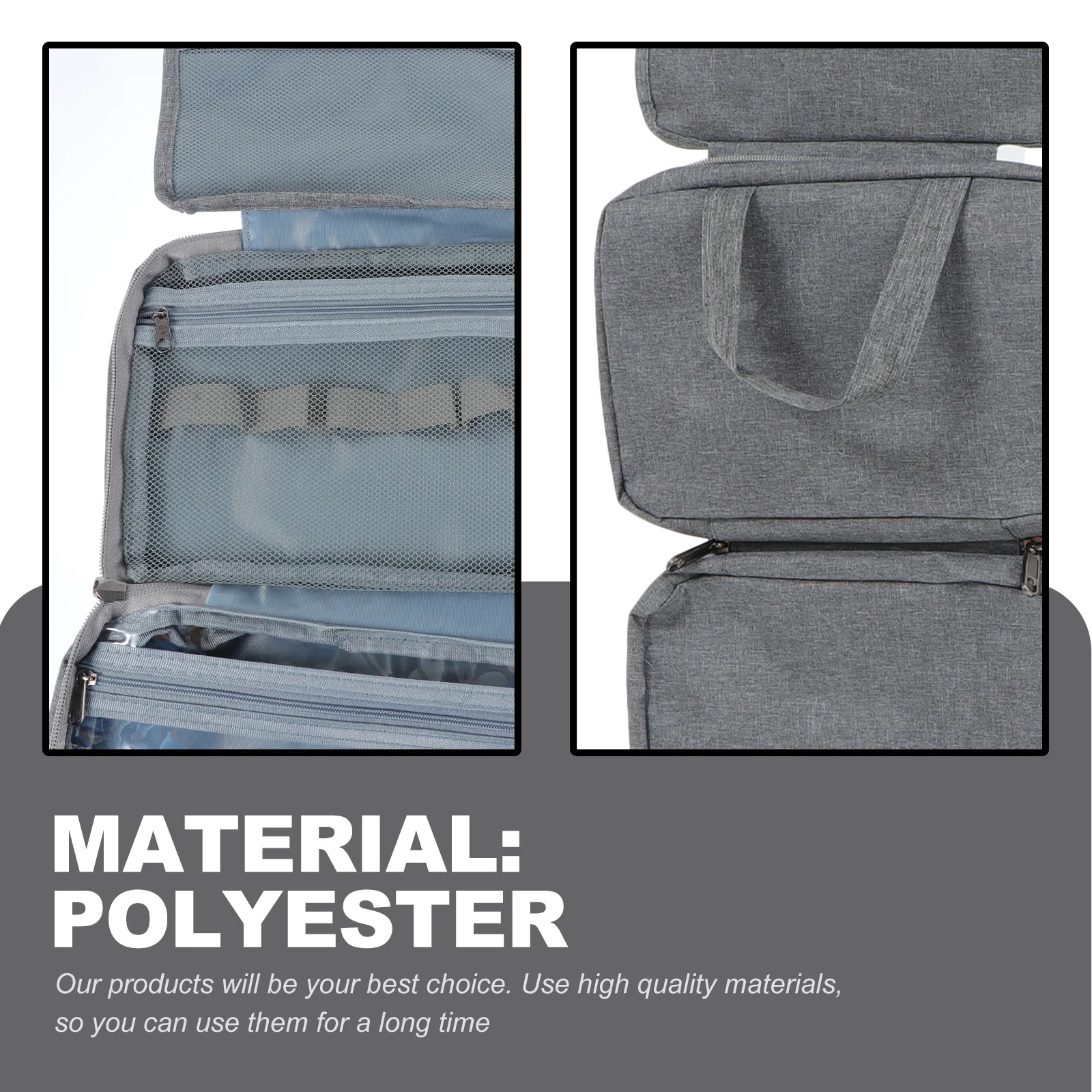 

Durable Travel Storage Bag Large Capacity Lightweight Multi-Layer Organizer Hanging Waterproof Toiletry Makeup Bag