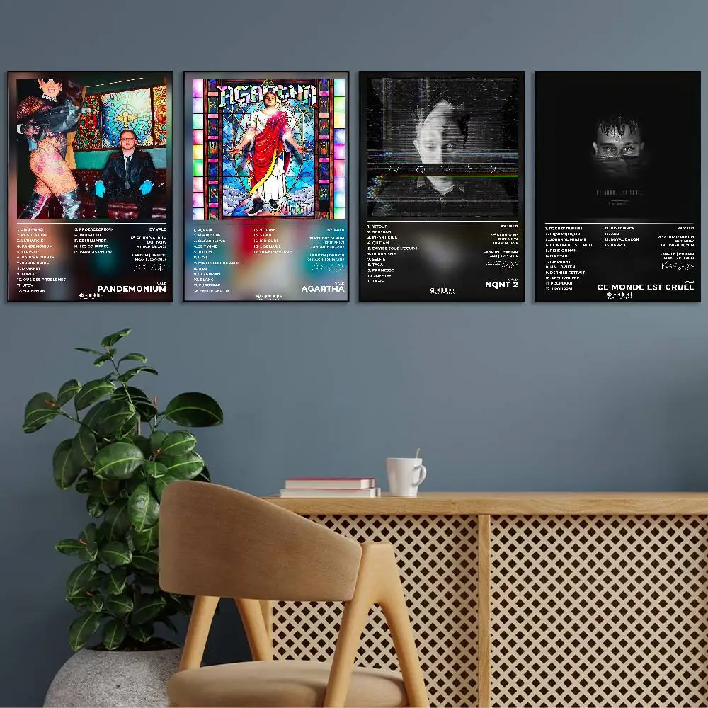 Vald Rapper Poster HD Art Sticky Wall Waterproof Home Living Room Bar Decoration