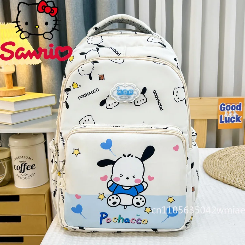 Sanrio New Student Backpack Fashion High Quality Women's Backpack Cartoon Versatile Large Capacity Girls' Travel Backpack