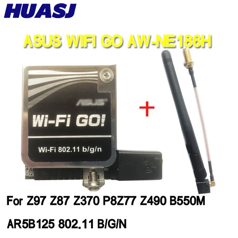 Wifi Go AW-NE186H AR5B125 802.11 b/g/n WIFI Card for Asus Z97 Z87 Z370 P8Z77 Z490 B550M computer motherboard