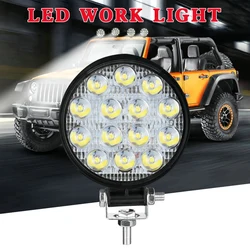 14 LED Work Light 42W 6000K Mini Round Headlamp Spotlight for Truck SUV 4WD Engineering Headlights Off-road Car Front Fog Lamp