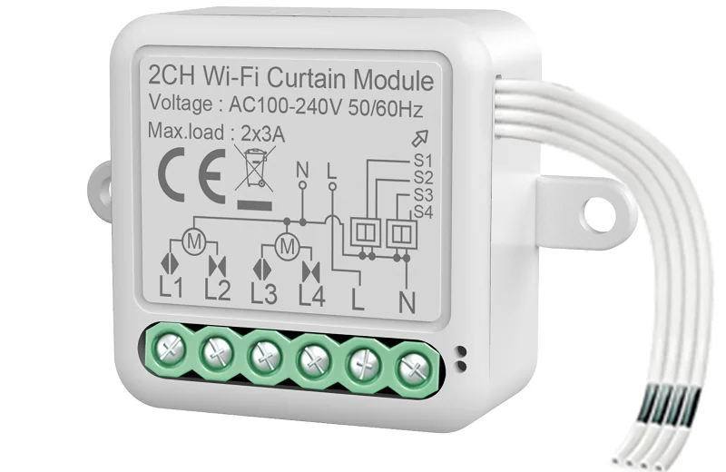 WiFi 2Gang Curtain