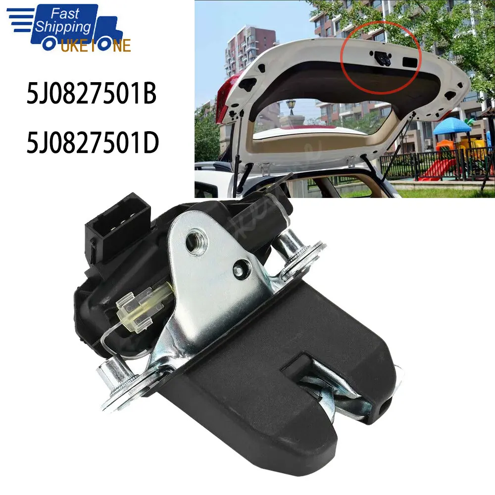 Rear Trunk Boot Lid Lock Latch Actuator 5J0827501A Replace Parts 5J0827501B for Skoda Fabia Roomster 2006-2015 Car Accessories