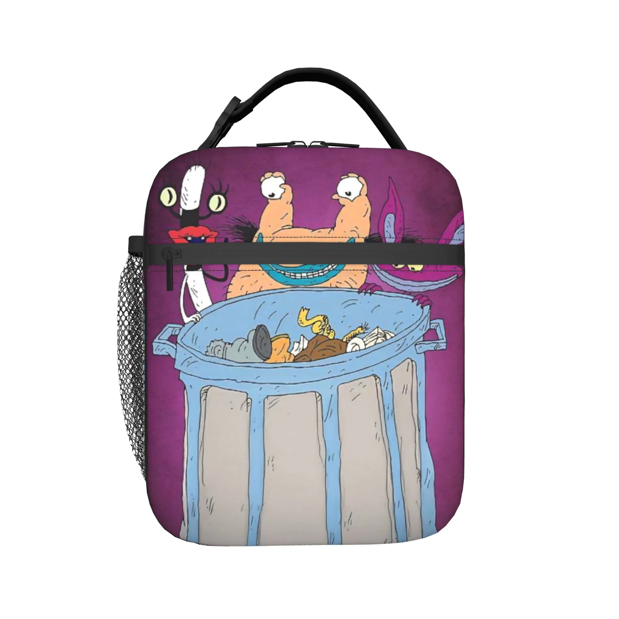 Aaahh Real M-Monsters  Thermal Insulated Lunch Bag for Work  Portable Food Container Bags Men Women Cooler Thermal Food Box