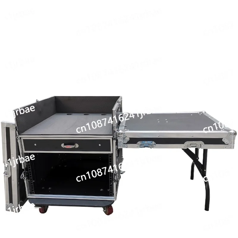 Professional 12U16U Two Doors Air Case , Power Amplifier Air Case Audio Cabinet Mixer , Shockproof Cabinet