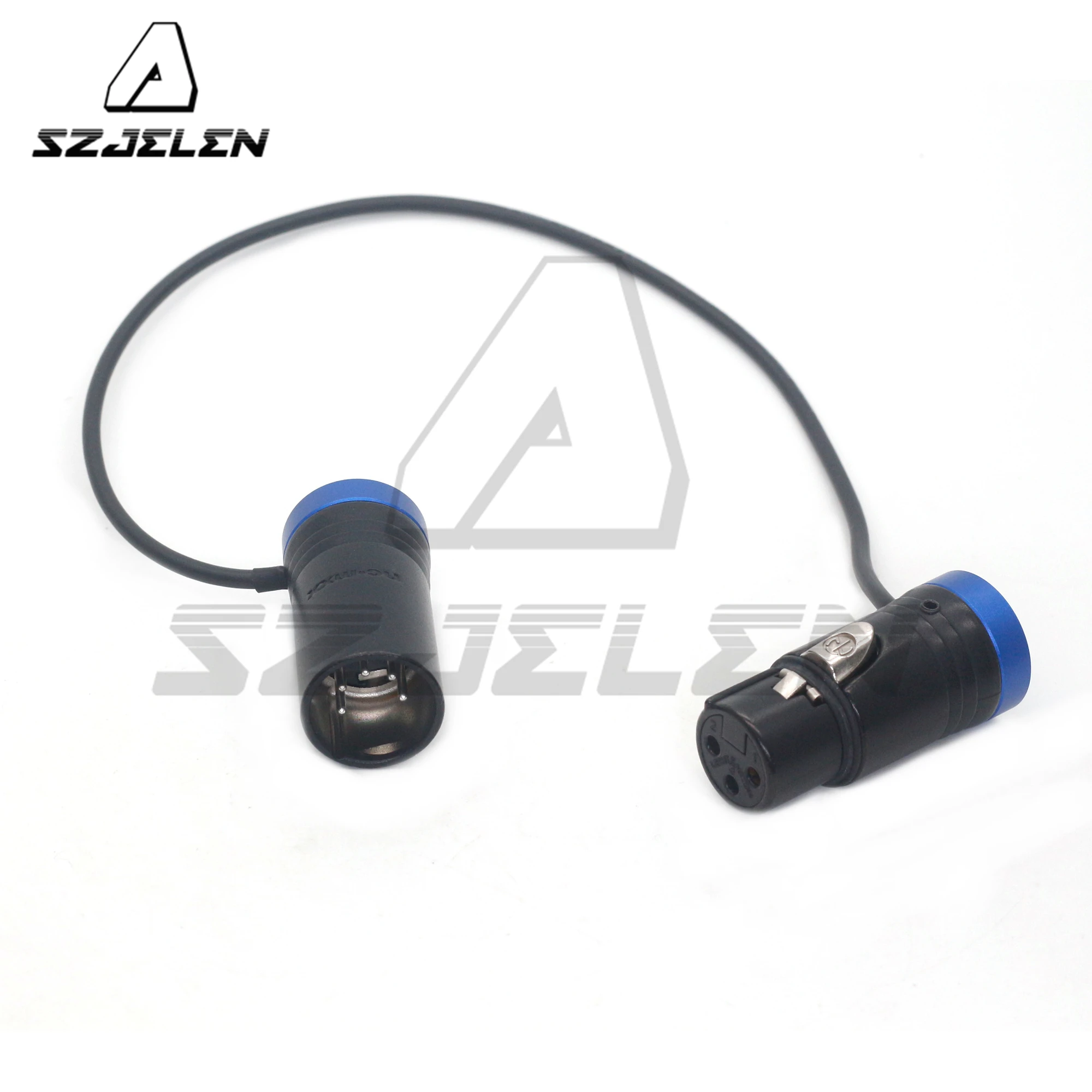 Short XLR-3 Pin Female to Short XLR-5 Pin Mono Splitter Cable for Camera Mount Microphone, ARRI/Venice