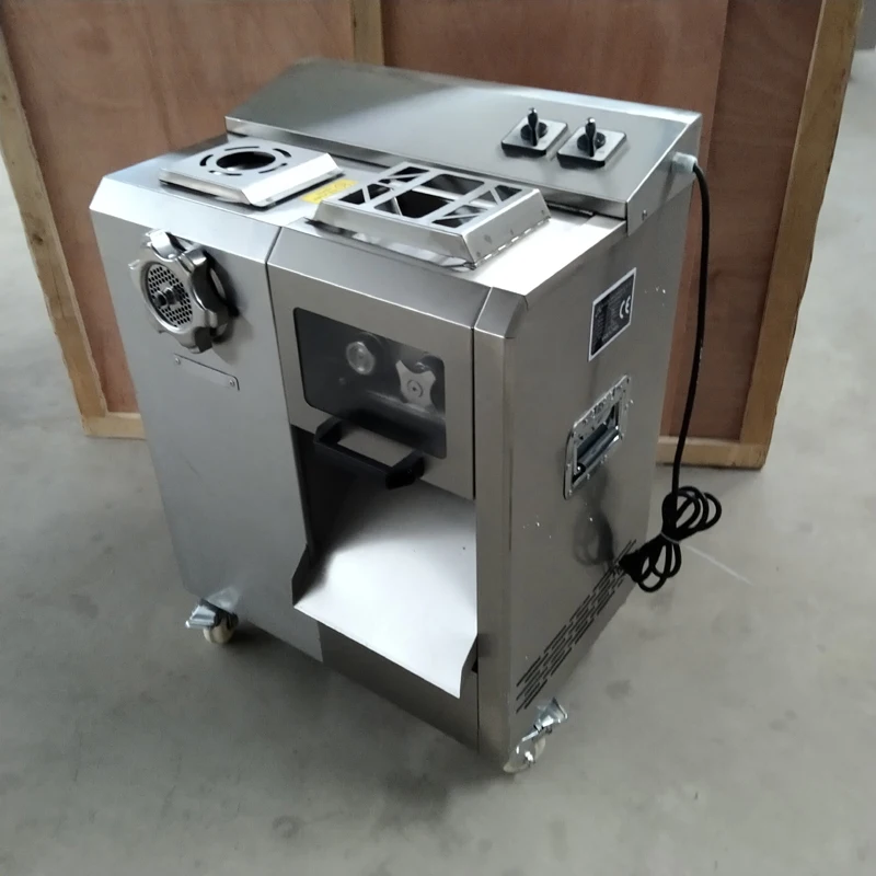 

250kg/H Commercial Electric Meat Slicer Grinder Vegetable Cutter Shred Machine 850W Home Automatic Food Chopper Chipper