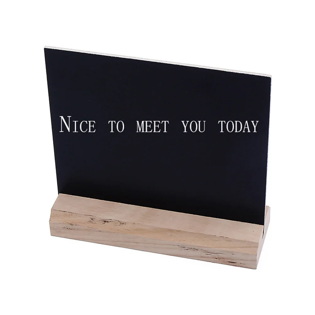 

Mini Chalkboard With Stand Wooden Base Small Message Board For Wedding Party Christmas Decor Kids Crafts Tabletop