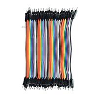 1lot =40pcs 10cm 2.54mm 1pin 1p-1p male to male jumper wire Dupont cable for