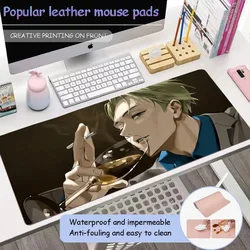 Hübsche Charaktere in Anime k_kento n_nanami Mauspad neue Pu Leder Maus Kawaii Pad wasserdicht Home Office Control Desk Pad