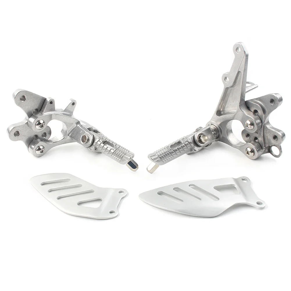 1Pair Motorcycle Aluminum Front Rider Foot Pegs Footrest Brackets For SUZUKI GSXR1000 GSX-R GSXR 1000 2009 2010 2011