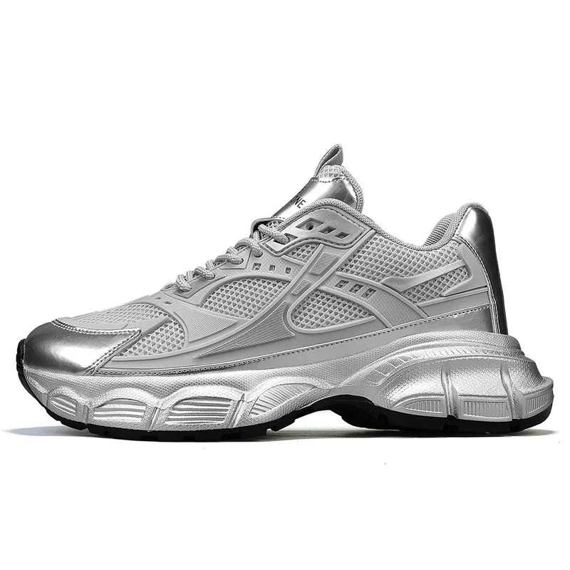 

Men's fashion casual sports shoes Four seasons breathable soft-soled non-slip outdoor running shoes students thick-sole sneakers