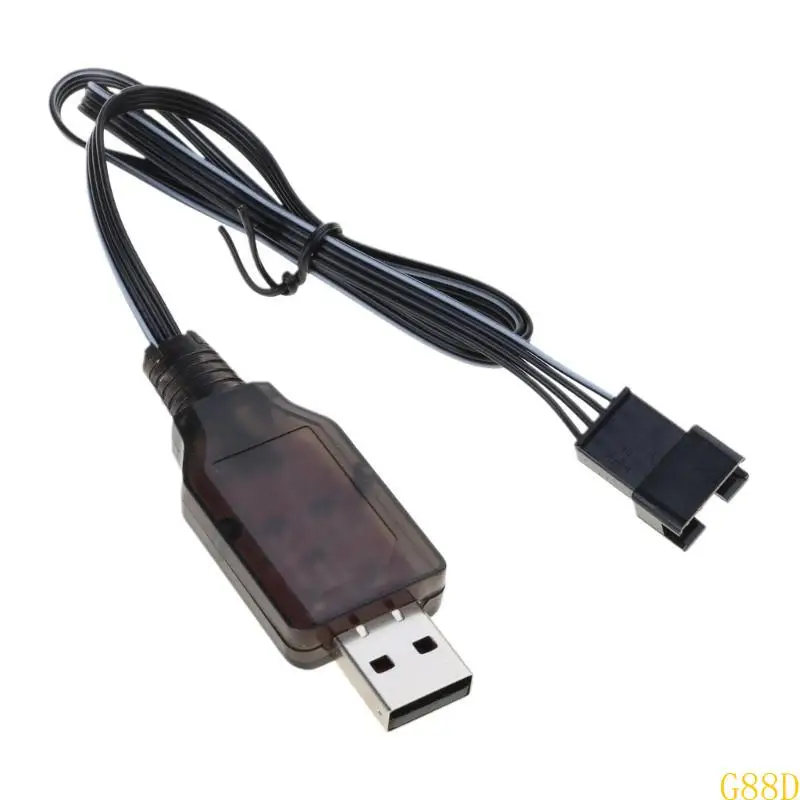 SM4P 7.4V USB Charging Cable 4Pin Lithium Battery Charger Cord Line for DE36W DE65 HM202 EC08 EC16 Car Repairment