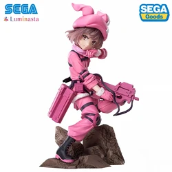 NOWY Oryginalny SEGA Luminasta LLENN (Sword Art Online Alternative: Gun Gale Online II) 17cm Kolekcjonerska figurka anime Model Zabawki