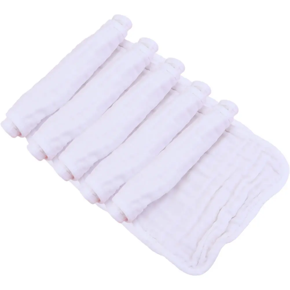 

Набор из 5 абсорбирующих хлопковых подушечек для пеленания, комфортные наплечники, дышащие мягкие многоразовые полотенца для младенцев