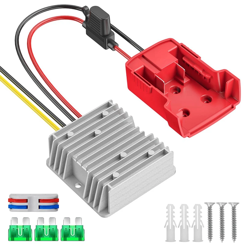 

Power Wheels Battery Adapter DC 12V 20A 240W Buck Converter Regulator For Milwaukee M18 Plastic 1Set