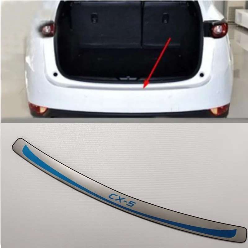 stainless steel Rear Bumper Protector Sill Trunk Tread Plate cover Trim For Mazda CX-5 CX5 KF 2017 2018 2017 2019 2020 2021