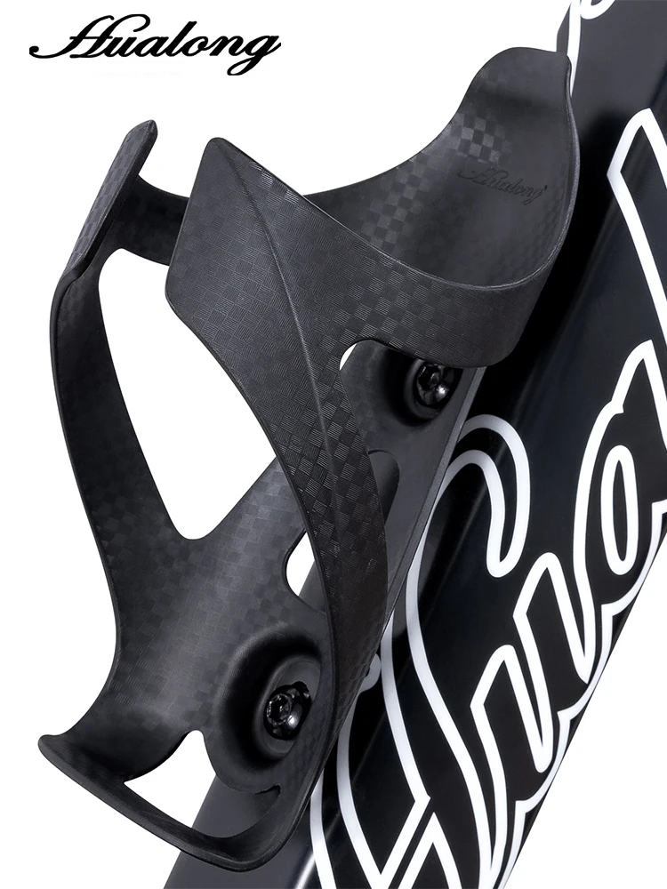 AliExpress Hualong HUALONG Bike Water Bottle Holder Nylon Add Carbon Fiber Water Bottle Cage Road MTB Gravel Bikes Bicycle Water Bottl Drink Cup Ho