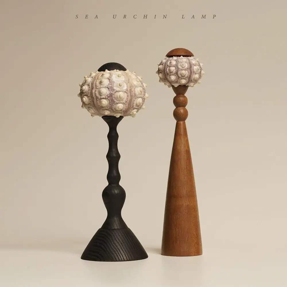 

Скандинавский стиль ваби-саби, французский ретро-лампа из морского ежа, атмосферное украшение, освещение для проживания в семье, спальня, настольная лампа при свечах