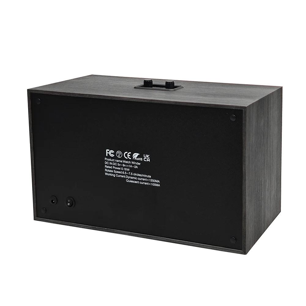 Luxury 6 Slots Automatic Watch Winders Super Quiet Motor Watches Rotating Storage Box with Blue Light