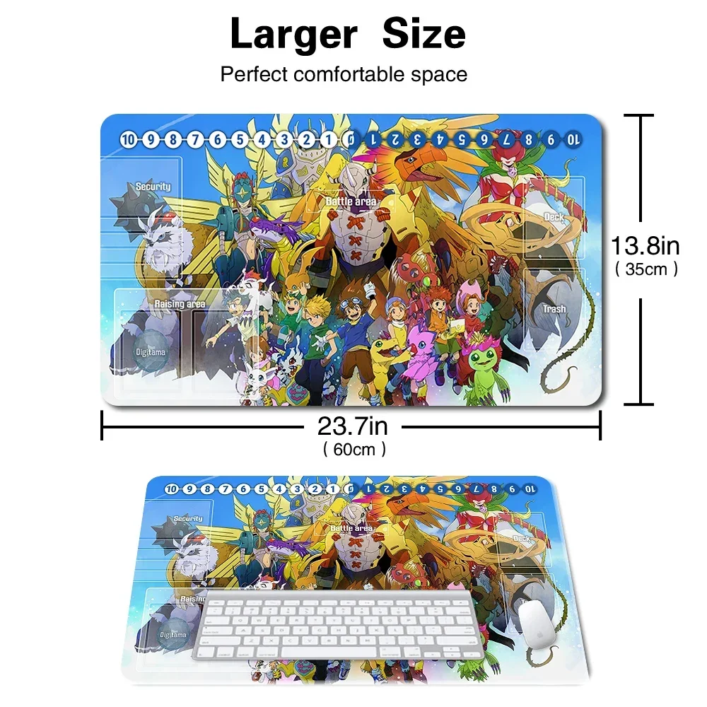781243 - Board Game Digimon Playmat Size 60X35 cm Play Mats Compatible for DTCG