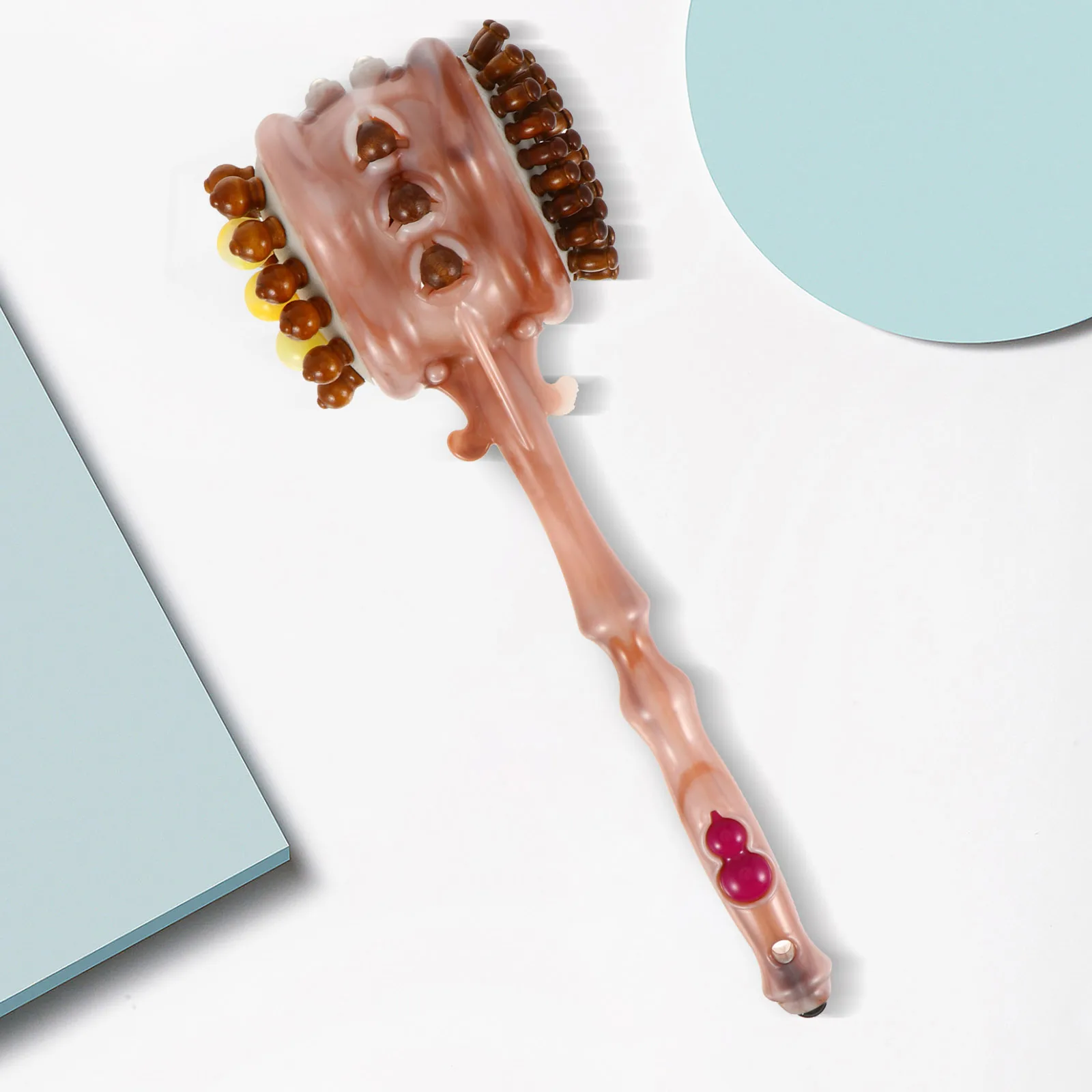 

1Pcs Massage Knocking Hammer Double Head Handheld Body Massager for Back Shoulder Neck Pain Relief Portable Lightweight Stress