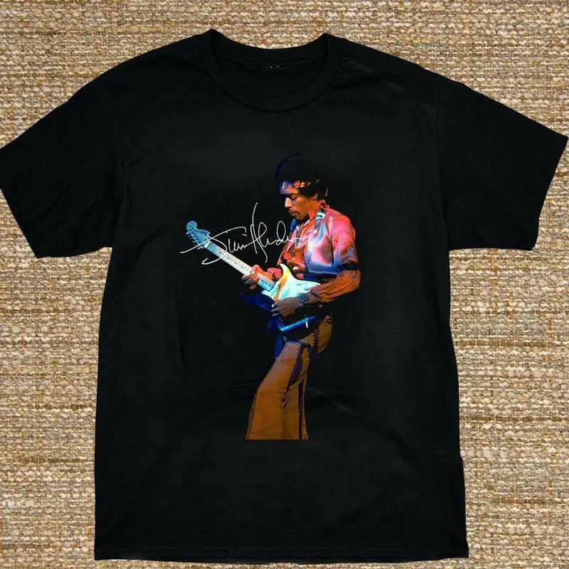 Jimi Hendrjx Signature  T Shirt All Size S 5XL