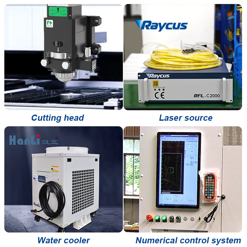 High Rigidity Mobile Platform BK-8080L-450XQ 800x800mm QCW Laser No Burrs Batch Processing