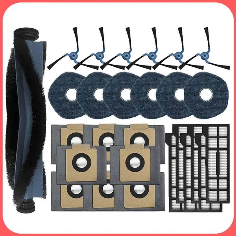 

A76I-Compatible For Eufy X10/X10 Pro Omni Vacuum Cleaner Main Side Brush Mop Cloth Filter Dust Bag Accessories Spare Parts