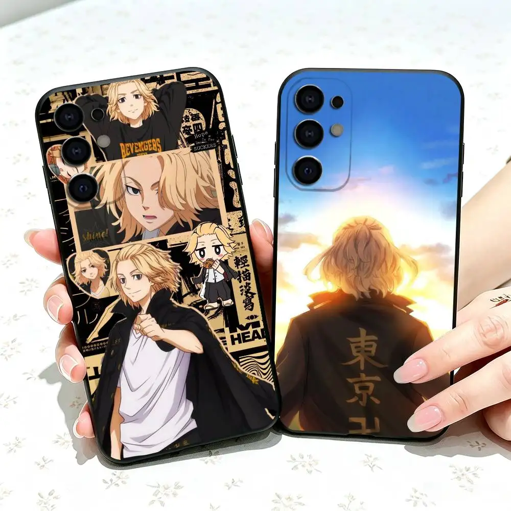 Tokyo Revengers Mikey gift Phone Case Black Silicone Soft For Samsung S25,S24,S21,S22,S23,S30,Ultra,S20,Plus,Fe,Lite