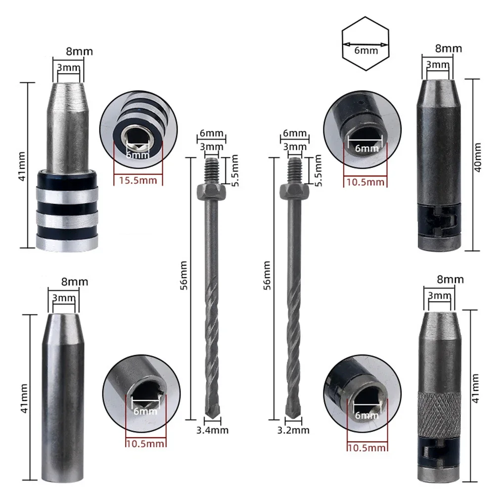 1pc Multifunctional Sleeve Drill Bit Adapter Screwdriver Extension Bar Rod For Screwdriver Bit Conversion Drill Bit Adapter