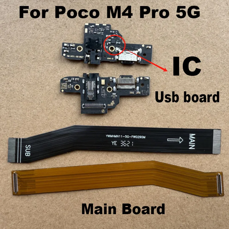 

Для Xiaomi Poco M4 Pro 5G USB-порт для зарядки, док-станция, основная материнская плата, гибкий кабель, запасные части, быстрое зарядное устройство с микросхемой