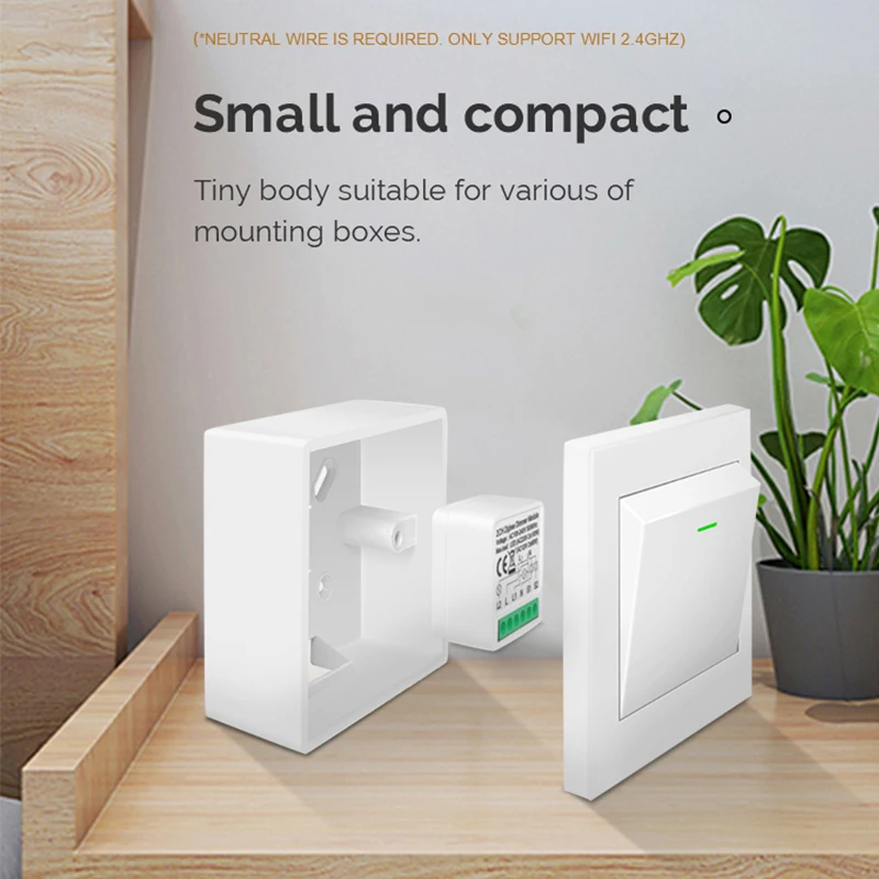 DIY  Zigbee Smart Dimmer Switch Module Tuya/Smartlife APP Remote Control Two Way Compatible with Alexa Google Home Voice Control