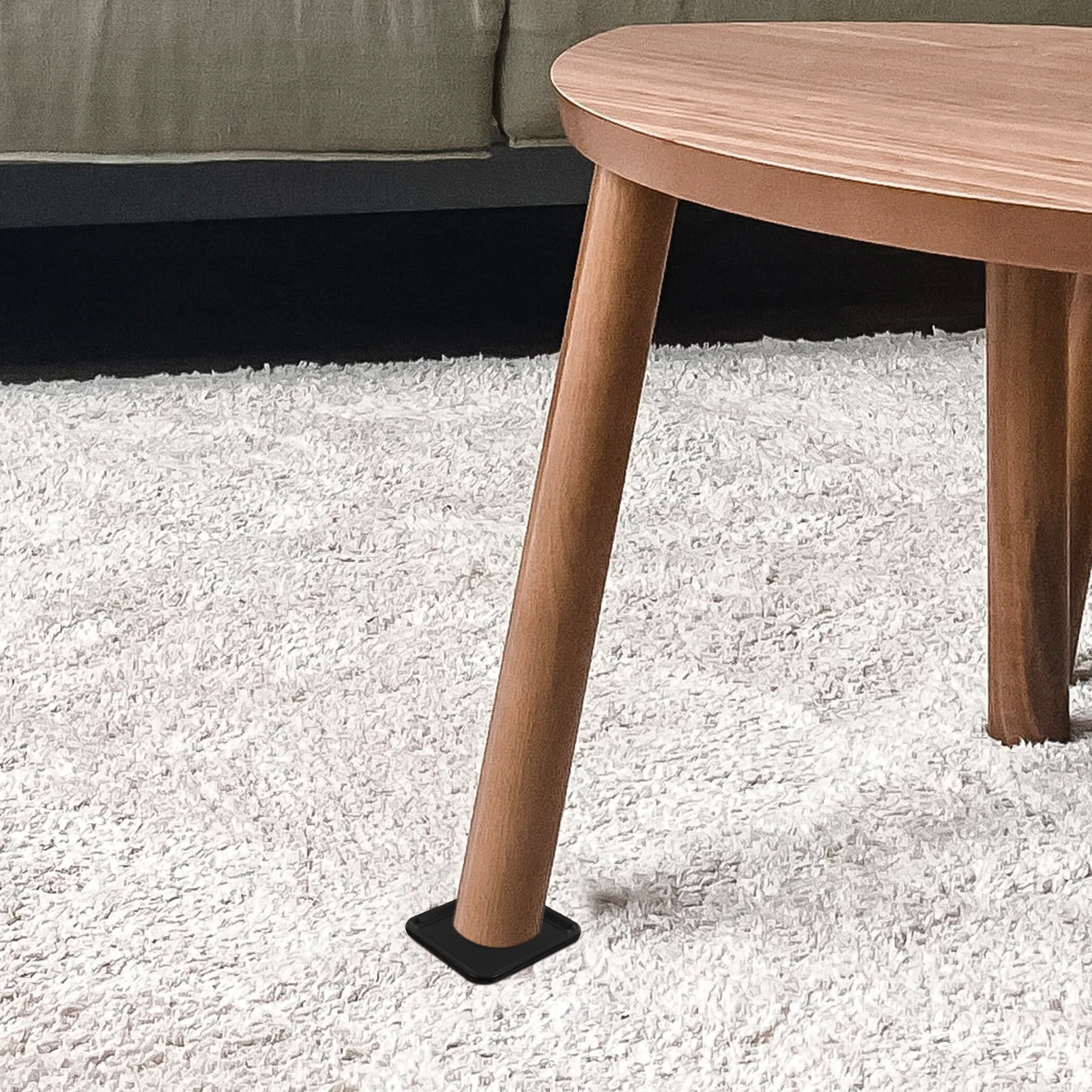 

8pcs Reusable Square Furniture Floor Protectors Anti-Slip Chair Sofa Table Hardwood Carpet Pads Self-Adhesive Felt Coasters