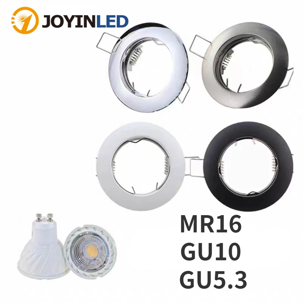 

Recessed LED Ceiling Downlight Anti-Glare Mount Frame GU10/MR16 Lamp Socket Base Indoor Spot Lighting Fitting Bracket