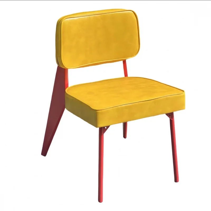

Dining chair stool Italian home backrest chair retro Internet celebrity senior designer