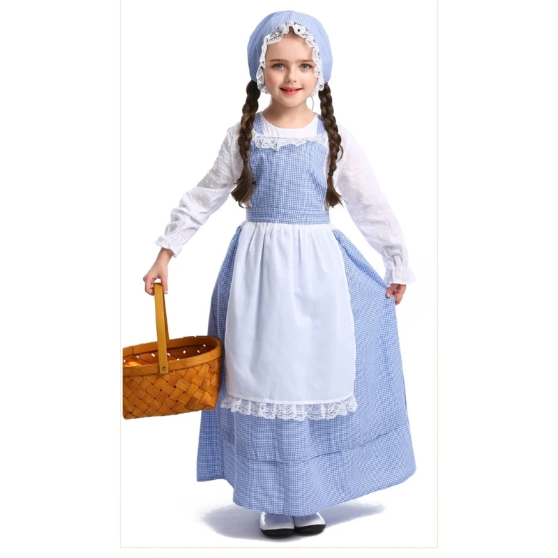 Pioneers Girl Outfit Uniform Pioneers Girls Costume Colonial Prairies Costumes