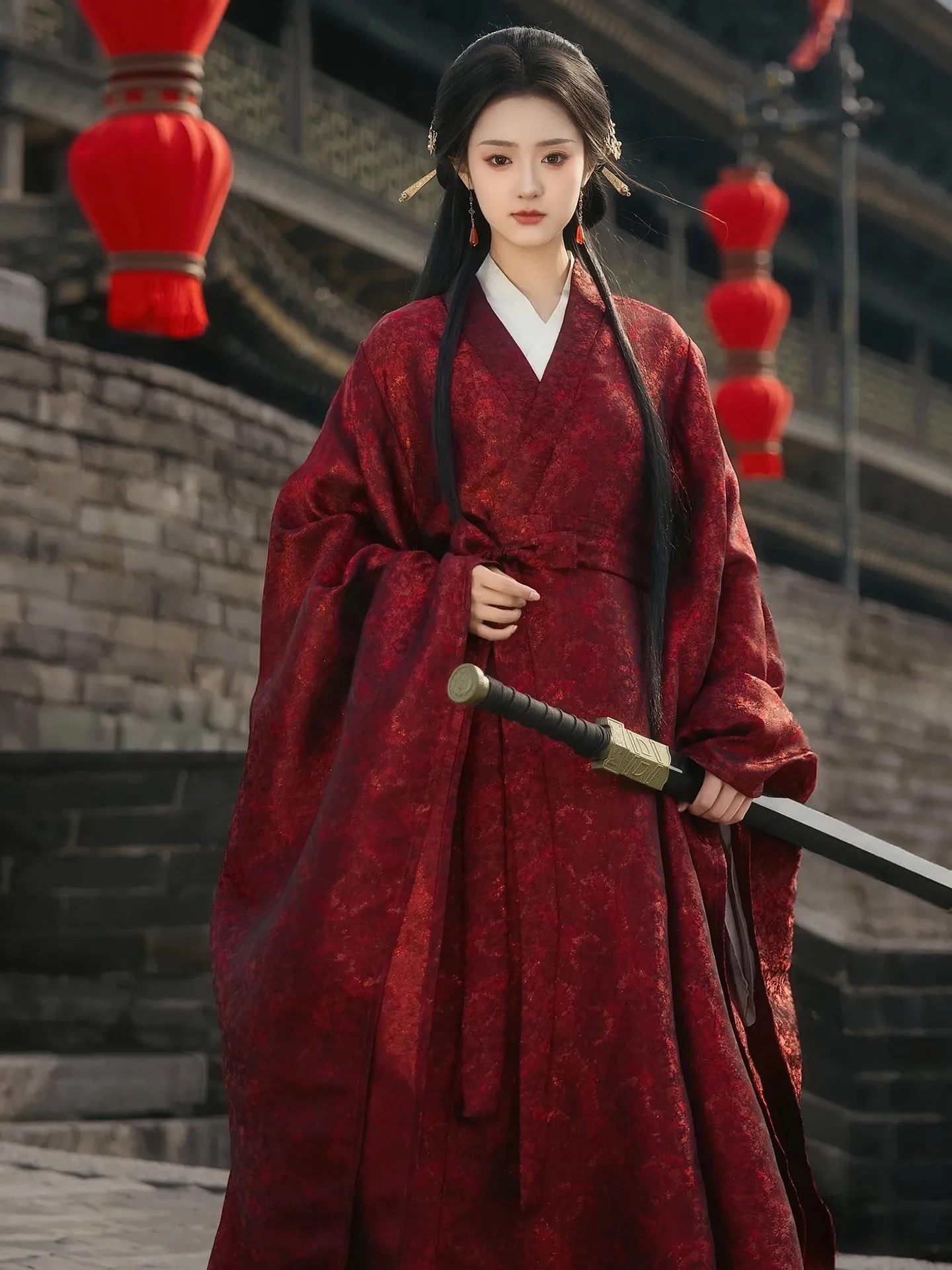 robe-rouge-des-Etats-de-guerre-ameliores-hanfu-2025-nouveau-col-de-costume-ancien-grand-ensemble-de-costume-de-spectacle-d'arts-martiaux-sve-irt-w