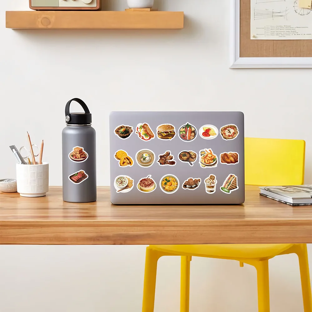 103PCS Cartoon Food Graffiti Stickers DIY Decoration Mobile Phone Case Notebook Water Cup Skateboard Toy Gift Stickers