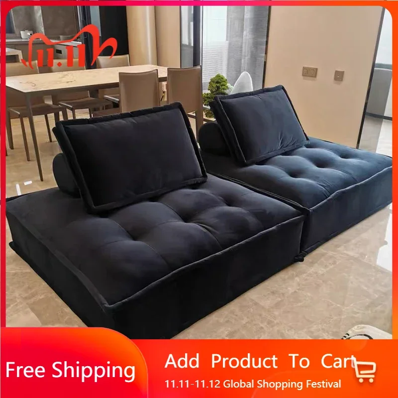 

Light Luxury Lazy Sofa Square Modern Living Room Leisure Comfortable Sofas Bedroom Floor Romantic Trendy Sillon Cama Furniture